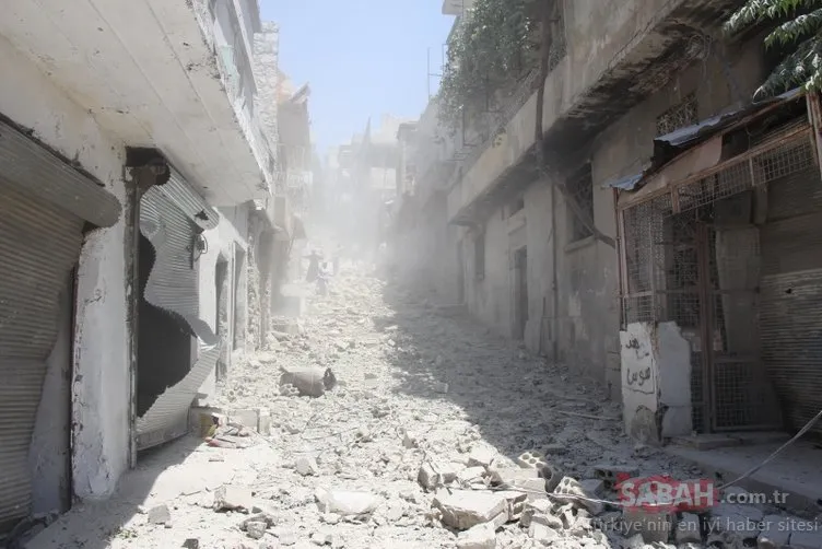 Esad rejimi ve Rus uçakları Suriye Sivil Savunma binasına saldırdı