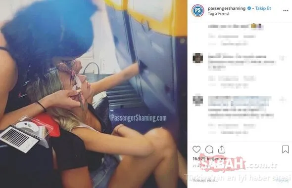 Uçakta iğrenç olay! Sosyal medyadan tepki yağdı...
