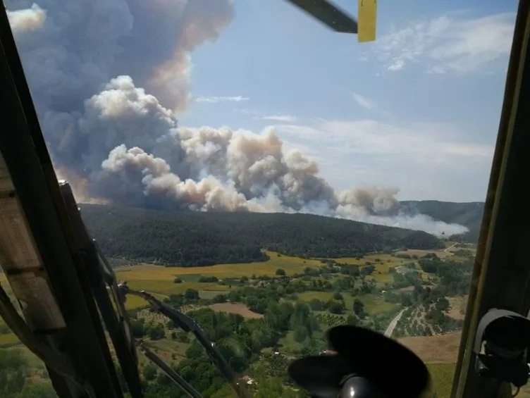 Son dakika haberi: Çanakkale’deki orman yangınını anlattı: Aynı anda aynı dumanın içinde birçok helikopter...