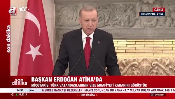 Başkan Erdoğan'dan Atina'da önemli açıklamalar | Video