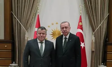 Başkan Erdoğan, Yargıtay Başkanı İsmail Rüştü Cirit’i Cumhurbaşkanlığı Külliyesinde kabul etti.