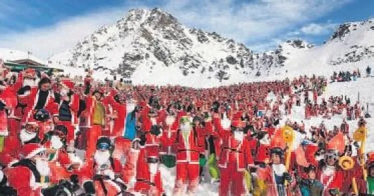 2 bin 600 Noel Baba kayak yaptı