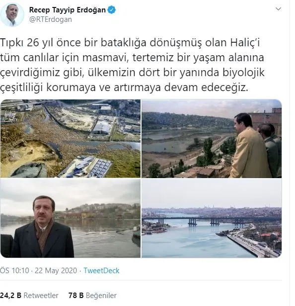 Başkan Erdoğan'ın '22 Mayıs Dünya Biyolojik Çeşitlilik Günü' mesajı bu görüntüleri akıllara getirdi