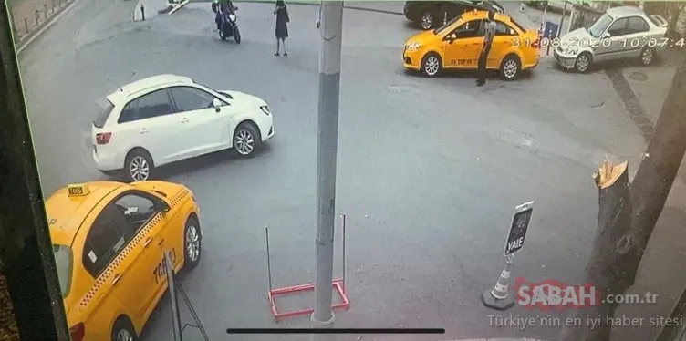 İstanbul’un göbeğinde genç kadına kapkaç dehşeti kamerada