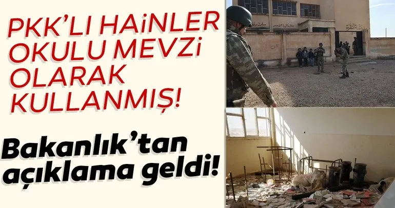 PKK/YPG Rasulayn’da okulu mevzi yapmış