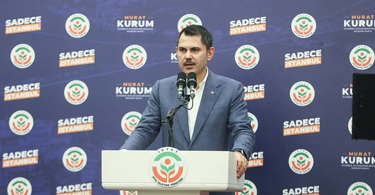 Cumhur İttifakı İBB Başkan adayı Murat Kurum'dan kentsel dönüşüm sözü: 1 Nisan'da şantiyede olacağız
