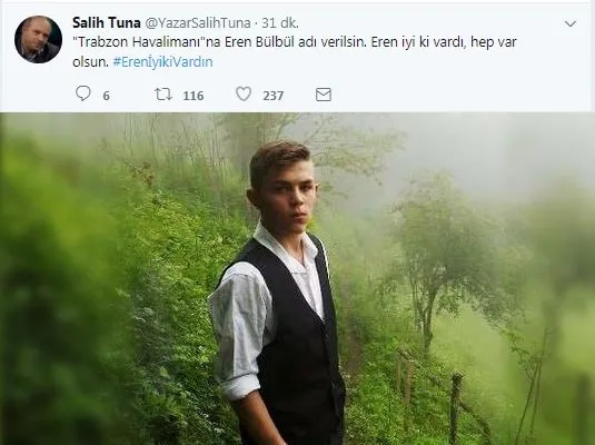 Sosyal medya 15 yaşındaki Trabzonlu kahraman için ayakta!