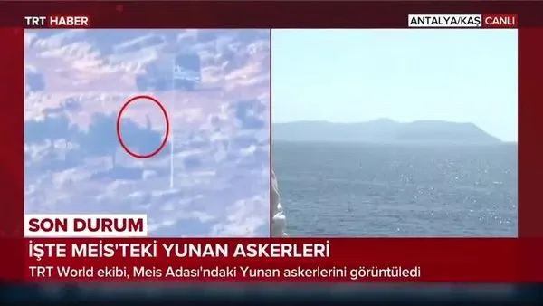 Antalya'ya 2 kilometre uzaklıktaki Meis Adası'ndaki Yunan askerleri görüntülendi | Video