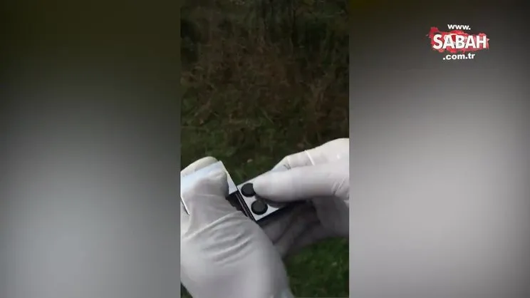Çakmak şeklinde silah, polisin elini parçaladı | Video