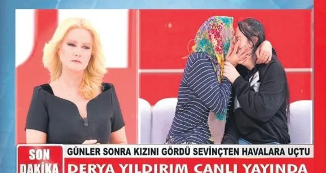 Günler sonra kızına kavuştu