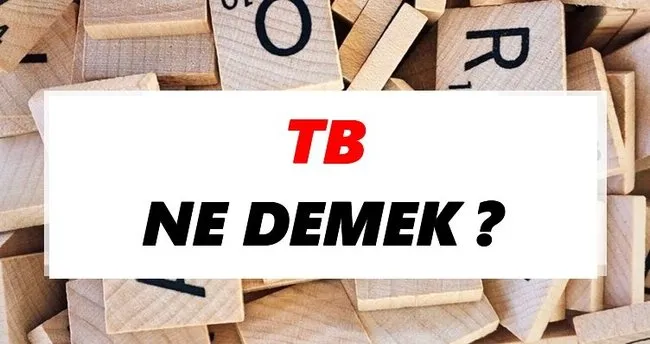 Tb Ne Demek? TDK’ya Göre Tb Sözlük Anlamı Nedir?