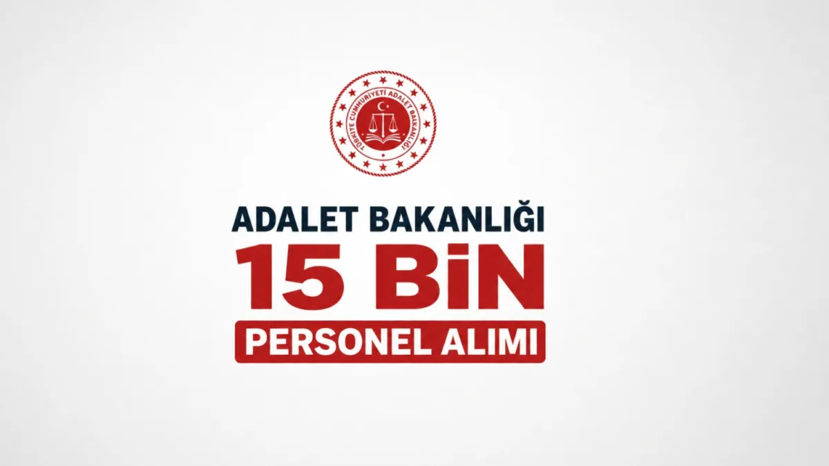 Adalet Bakanlığı 15 bin sözleşmeli personel alacak: Bakan Gürlek açıkladı! Hangi kadrolarda alım olacak?