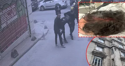 Beyoğlu’nda dehşet anları! Kaldırımda yürürken başına 3. kattan cam parçaları düştü: 7 dikiş atıldı!
