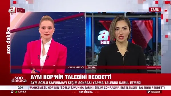 SON DAKİKA! Anayasa Mahkemesi'nden HDP kararı! Oybirliğiyle reddedildi | Video