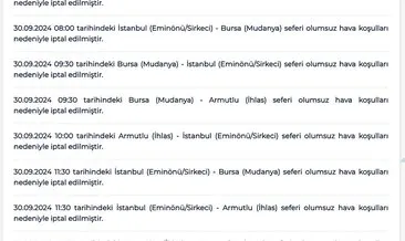 BUDO'nun 8 seferi iptal edildi #bursa