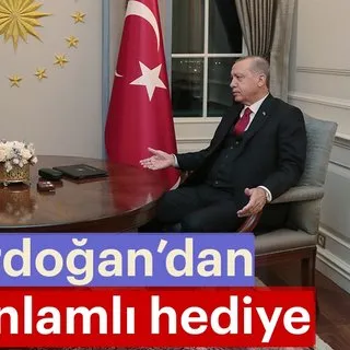 Başkan Erdoğan'dan Ruhani'ye hediye