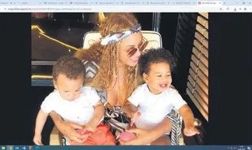 İkiz çocuklarının doğum gününü kutladı