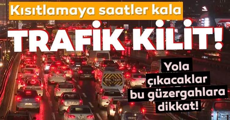 SON DAKİKA HABERİ: Yola çıkacaklar dikkat! İstanbul’da trafik durma noktasında!