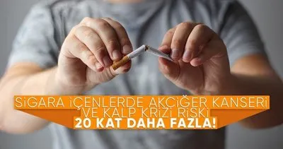 Akciğer kanserinin yüzde 80 nedeni sigara!