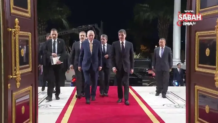 Başkan Erdoğan, IKBY Başkanı Neçirvan Barzani ile görüştü
