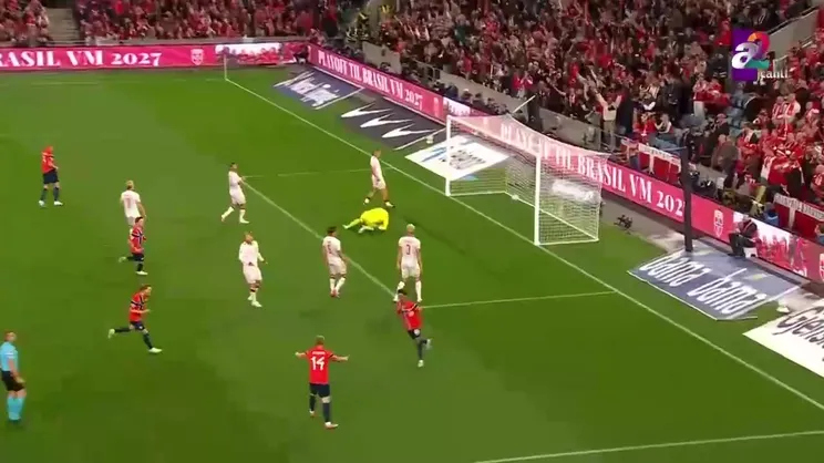 GOL İZLE | Norveç 1-0 Danimarka (Oscar Bobb)