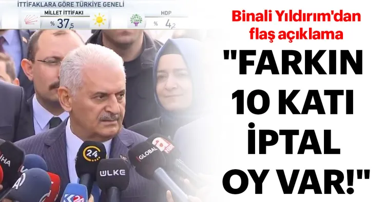 Son dakika: Binali Yıldırım'dan flaş açıklamalar... Farkın 10 katı iptal oy var