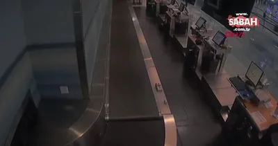 ABD’de havalimanında korkutan görüntü! Bagaj taşıma bandına giren otizmli çocuk kamerada