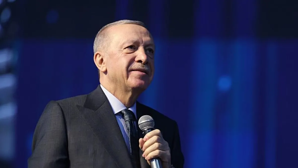 Başkan Erdoğan AK Parti Kongresinde teşekkür konuşmasını yapıyor Başkan Erdoğan AK Parti Kongresinde teşekkür konuşmasını yapıyor