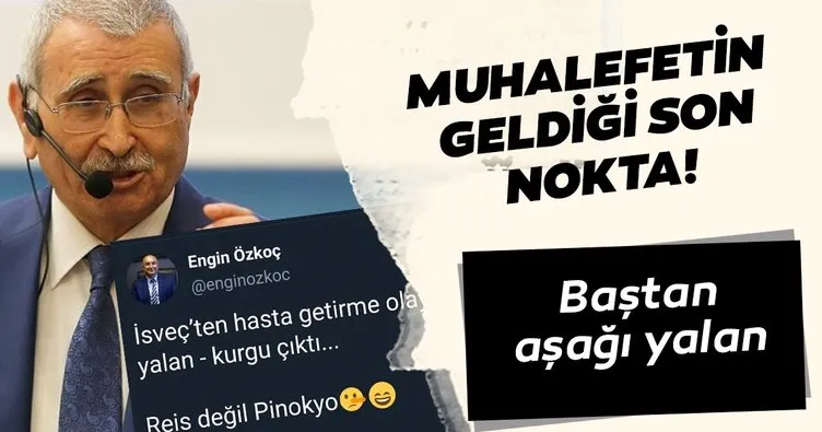 Muhalefet dibe vurdu.  Baştan aşağı yalan