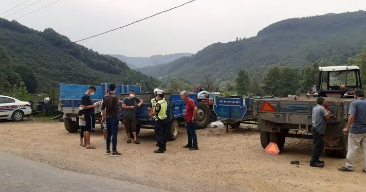 Traktör sürücülerine reflektör dağıtıldı