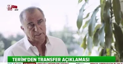 Galatasaray Teknik Direktörü Fatih Terim’den flaş transfer açıklaması!