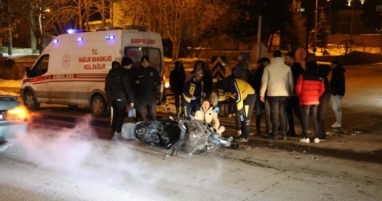 Nevşehir’de motosiklet ile otomobil çarpıştı: 2 yaralı