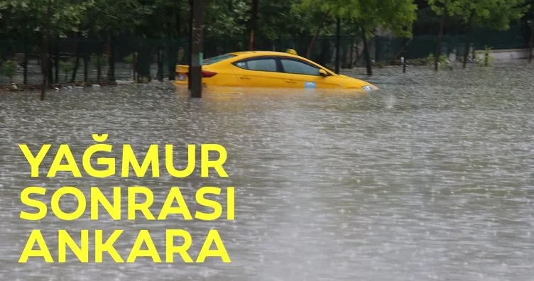 Ankara’yı yağmur vurdu