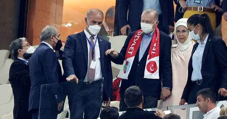 Başkan Erdoğan Türkiye-Galler maçını izledi
