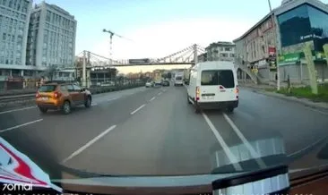 Çekmeköy’de maganda dehşeti! Otomobili ambulansın üzerine sürdü