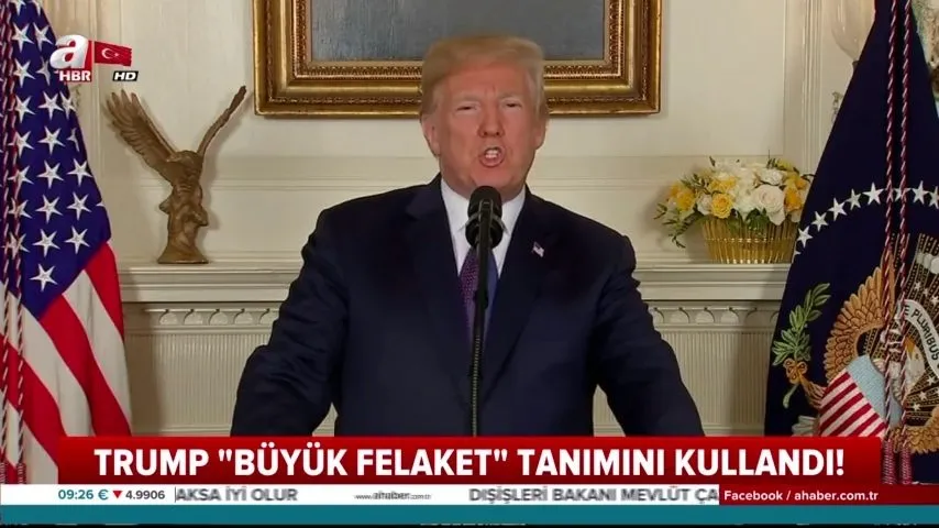 ABD Başkanı Trump 'Büyük felaket' tanımını kullandı
