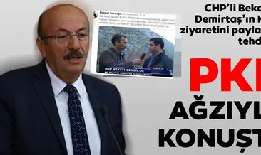 CHP’li Bekaroğlu PKK ağzıyla konuştu Demirtaş’ın Kandil ziyaretini paylaşarak tehdit etti