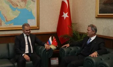 Rusya Savunma Bakanı Şoygu, Milli Savunma Bakanı Akar ile görüştü