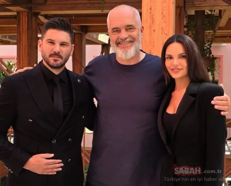 Tolgahan Sayışman ve Almeda Abazi Arnavutluk Başbakanı Edi Rama ile bir araya geldi