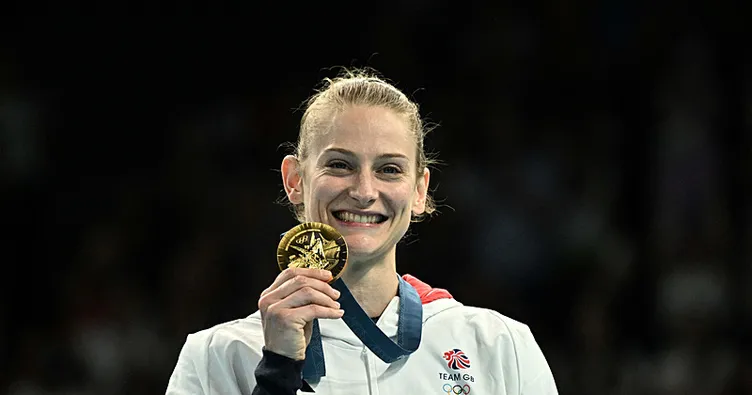 Trambolin cimnastik branşında kadınlarda altın madalya Bryony Page’in oldu