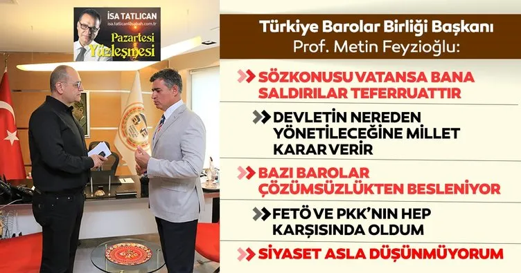 Prof. Metin Feyzioğlu: Söz konusu vatansa saldırılar teferruattır