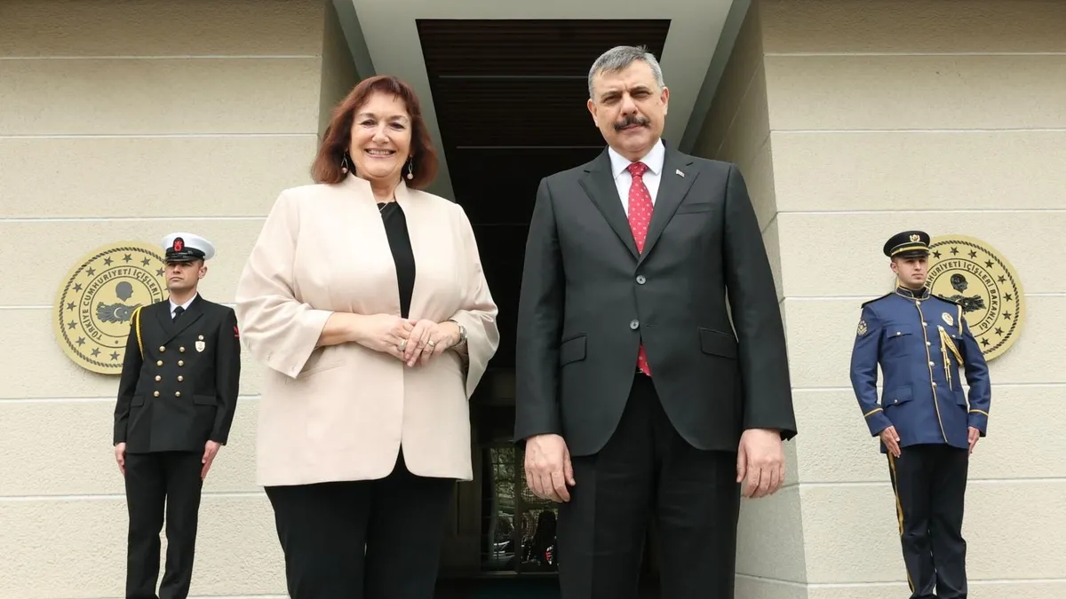 İçişleri Bakanı Mustafa Çiftçi, AB Komiseri Šuica ile görüştü İçişleri Bakanı Mustafa Çiftçi, AB Komiseri Šuica ile görüştü