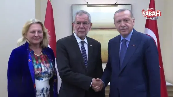 Cumhurbaşkanı Erdoğan, Avusturya Cumhurbaşkanı Alexander Van der Bellen ile görüştü
