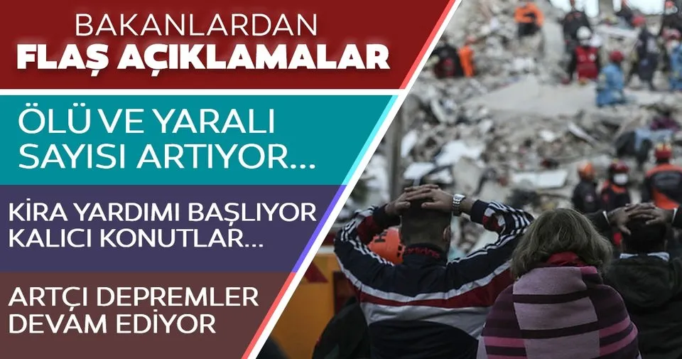 bakan koca izmir deki depremde