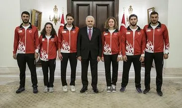 Başbakan Yıldırım, 2018 Kış Olimpiyatları’na katılacak sporcuları kabul etti