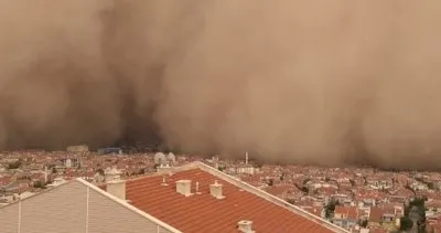 Son dakika: Ankara’da korkutan kum fırtınası! Gökyüzünü devasa bir toz bulutu kapladı