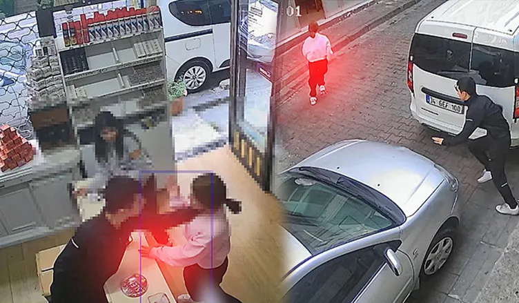 Çalışanı oyalamak için dans edip fotoğraf çektiler: Telefonu çalıp tokat attıktan sonra kaçtılar!