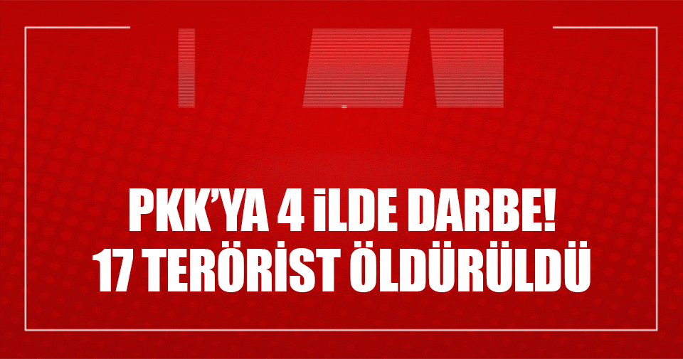 Şırnak ve Hakkari’de 17 terörist öldürüldü