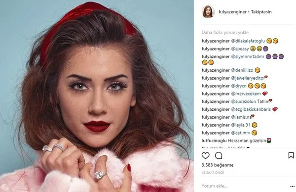 Ünlülerin Instagram paylaşımları (01.03.2018)