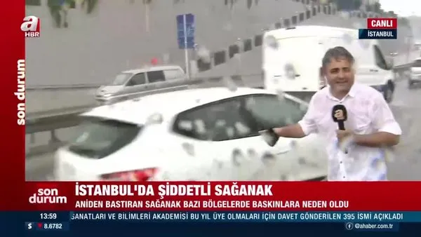 Son dakika! Meteoroloji uyarmıştı! İstanbul'da sağanak baskınlara neden oldu | Video